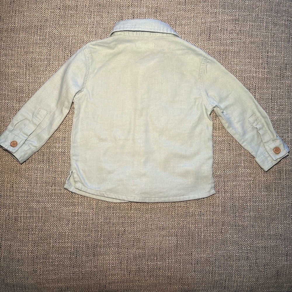 Curated Neutral Baby Capsule | Cozy Knit Sweaters + Chambray Jacket Set 2T - Picture 4 of 10